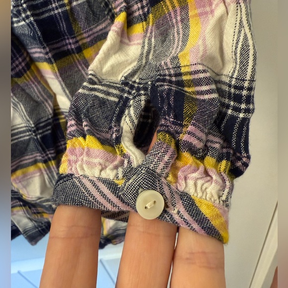 GAP Plaid Kids Dress with Ruffle Detail - Picture 3 of 6